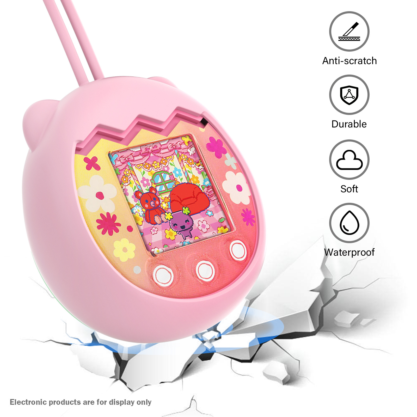 Tamagotchi Electronic Pet Virtual - 타마고치 픽스 실리콘 케이스용 가상 전자