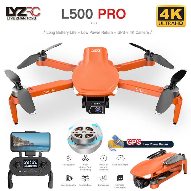 Fpv Brushless Rc Drone 4K - L500 PRO GPS 드론, 4K 전문