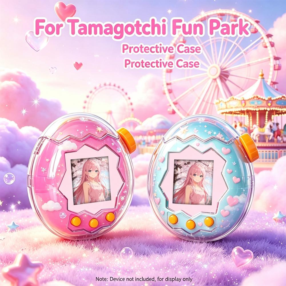 Tamagotchi Electronic Pet Virtual - 타마고치 파라다이스 투명 PC 보호 케이스,