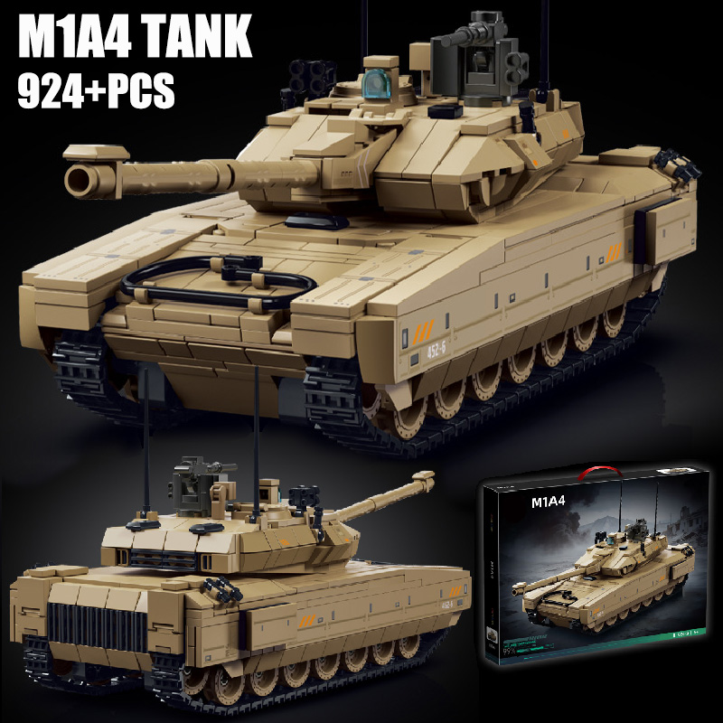Lego Compatible Military Tank - 군사용 924피스 델타포스 M1A4 주력전차 모델