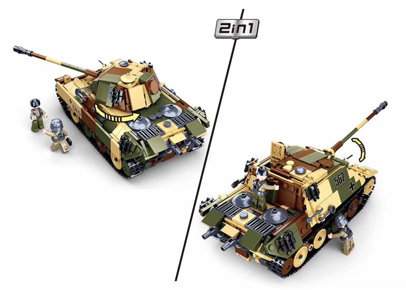 725PCS 육군 군사용 팬저캄프바겐 V 팬서 탱크 조 - Lego Compatible Military Tank 리뷰 및 가격