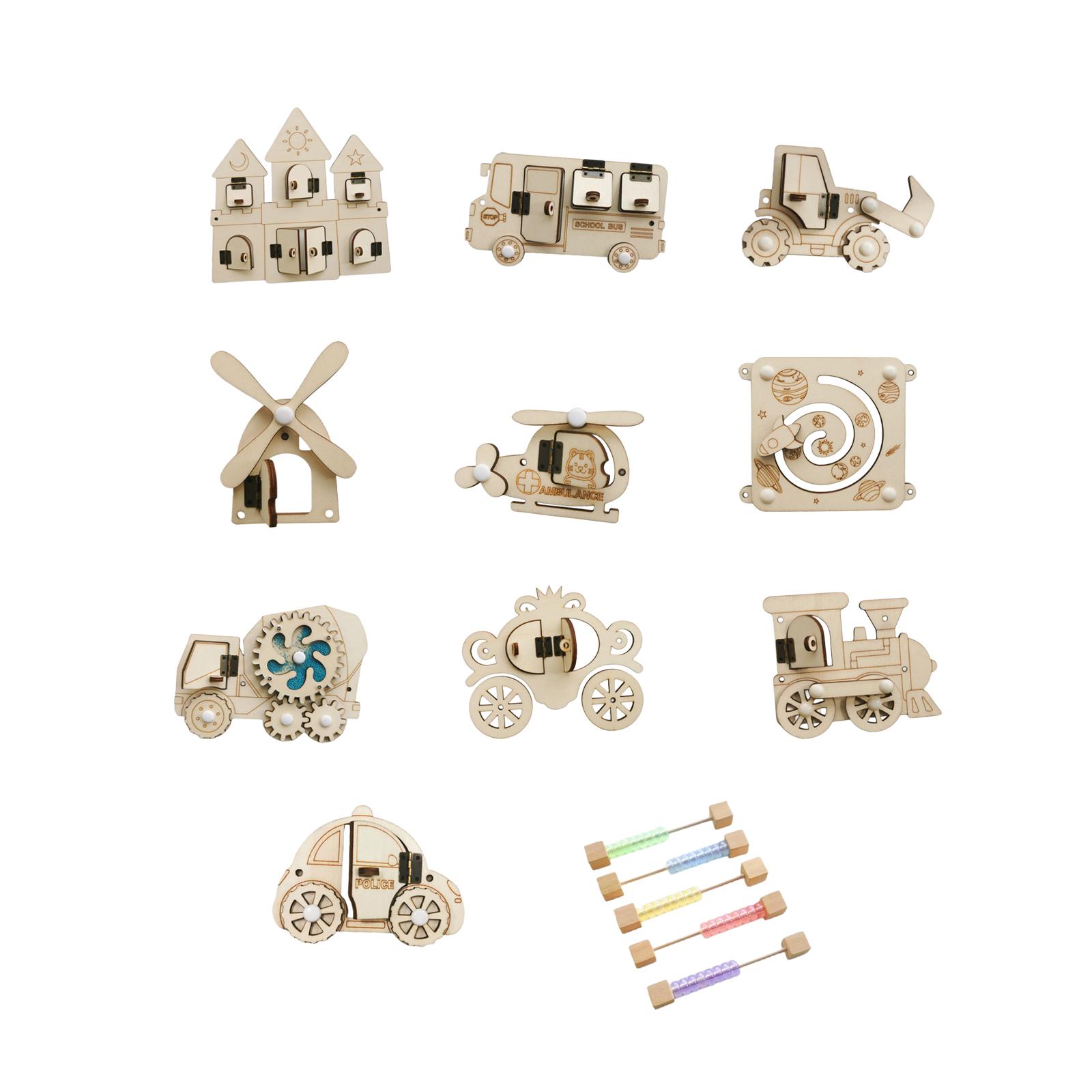 어린이용 나무 활동 보드 DIY 도어 볼트 액세서리,  - Montessori Wooden Busy Board Toddler 리뷰 및 가격