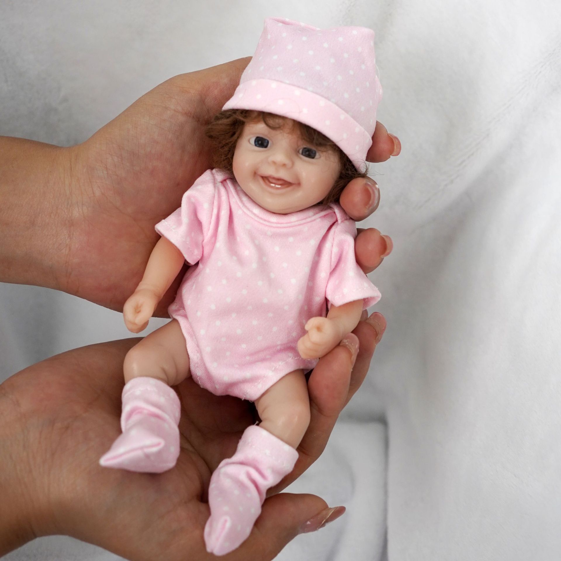 귀여운 미니 리본 인형 6인치 풀 실리콘 바디 수제 미 - Reborn Baby Doll Silicone Realistic 리뷰 및 가격