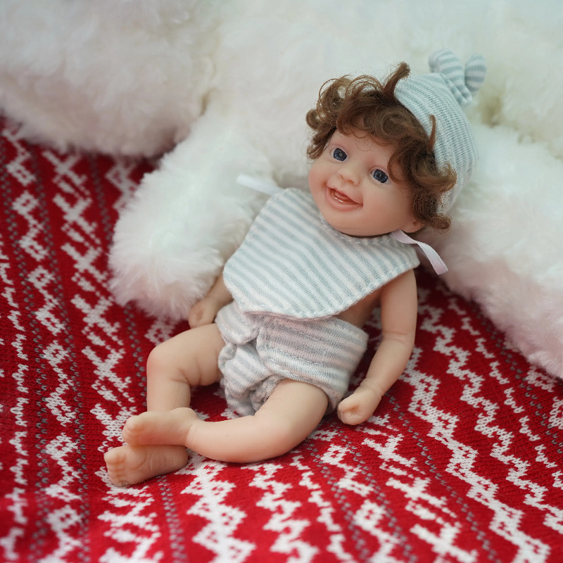 귀여운 미니 리본 인형 6인치 풀 실리콘 바디 수제 미 - Reborn Baby Doll Silicone Realistic 리뷰 및 가격