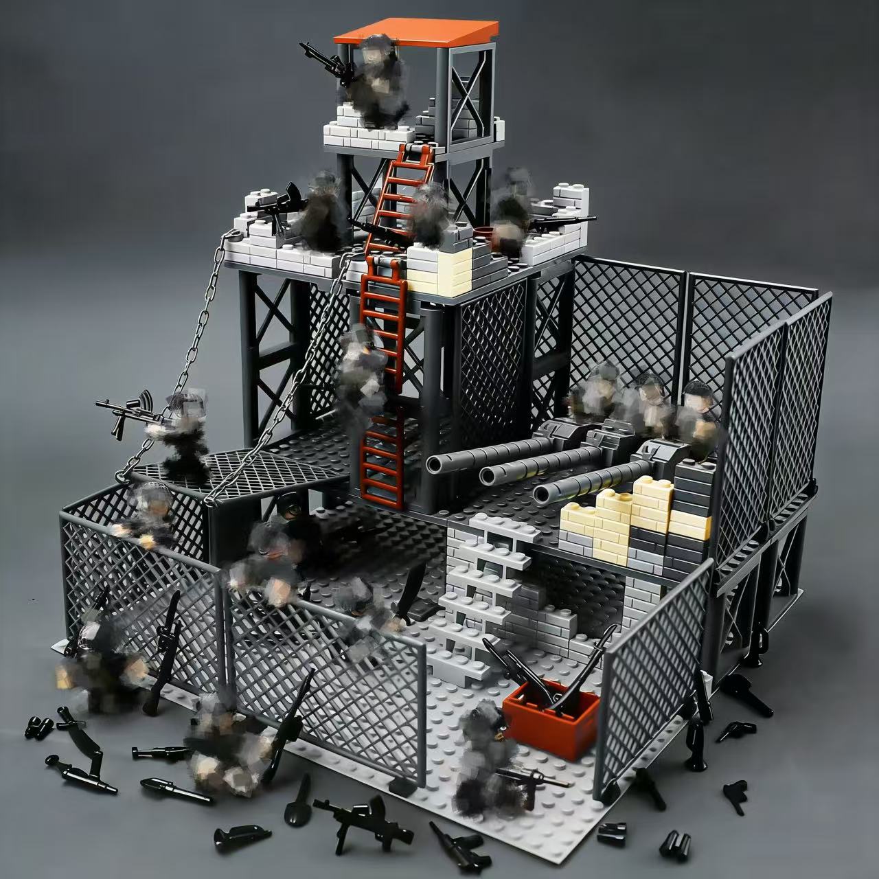 군사 전투 기지 모듈식 빌딩 블록 포트 헬리콥터 탱크  - Lego Compatible Military Tank 리뷰 및 가격