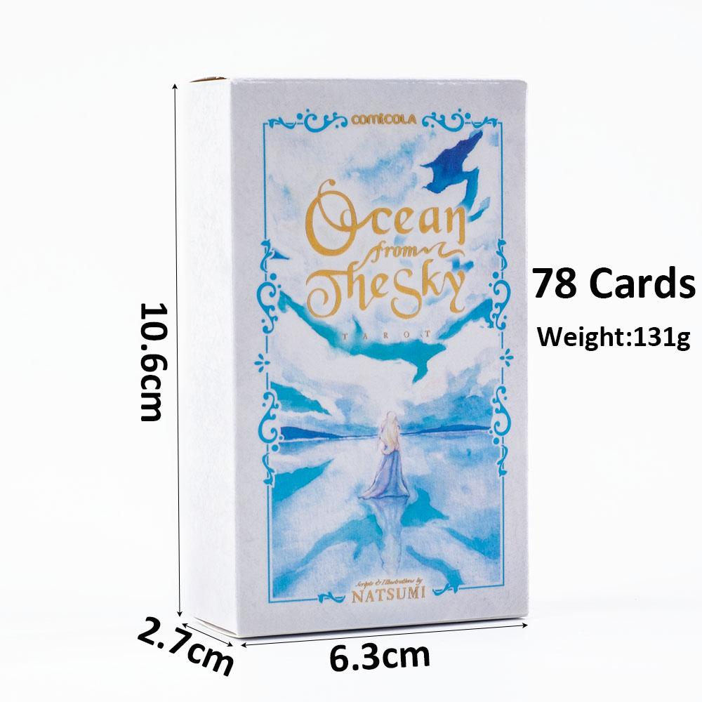 10.3*6cm 손으로 그린 수채화 타로 카드 - 하늘 - Tarot Cards Deck With Guidebook 리뷰 및 가격