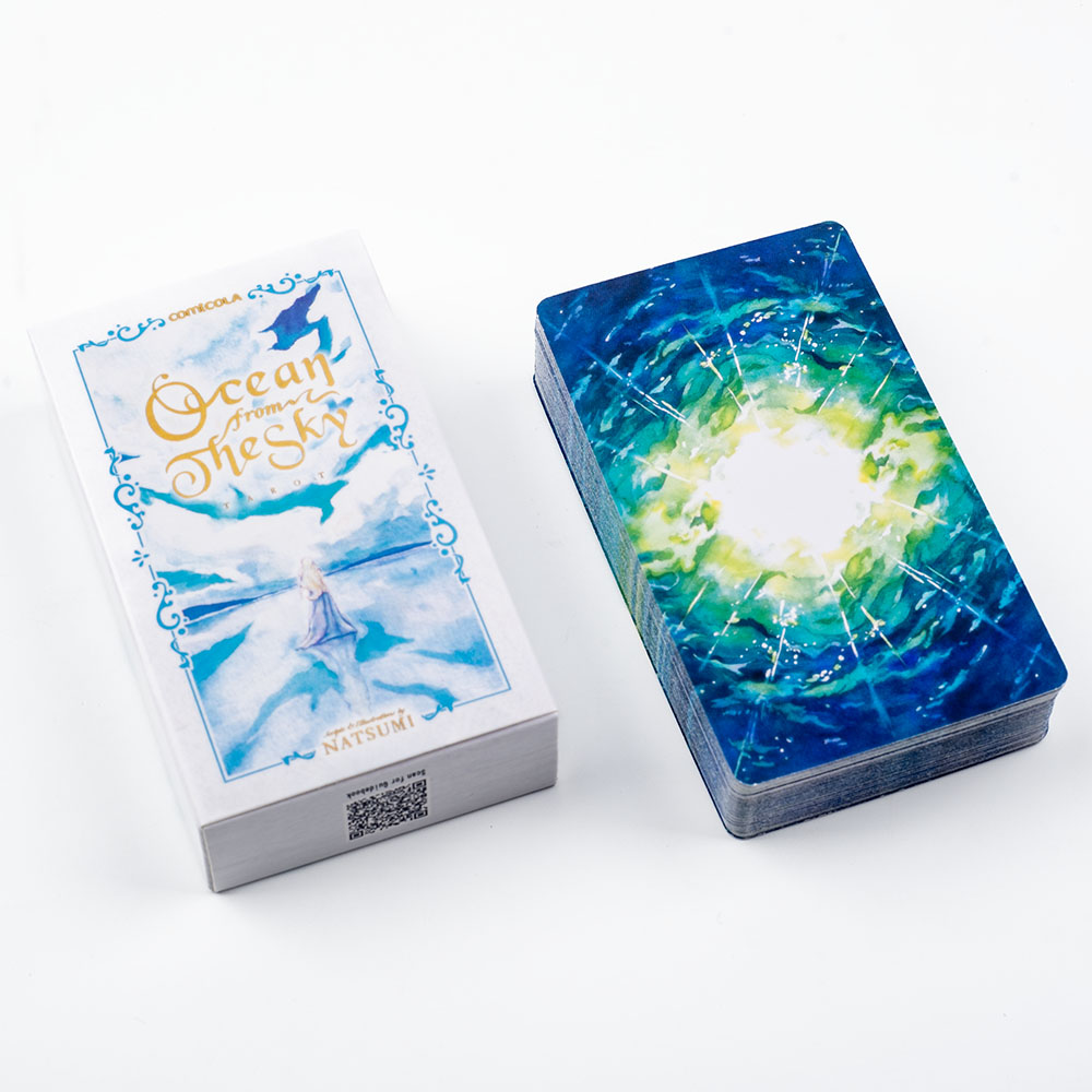 10.3*6cm 손으로 그린 수채화 타로 카드 - 하늘 - Tarot Cards Deck With Guidebook 리뷰 및 가격