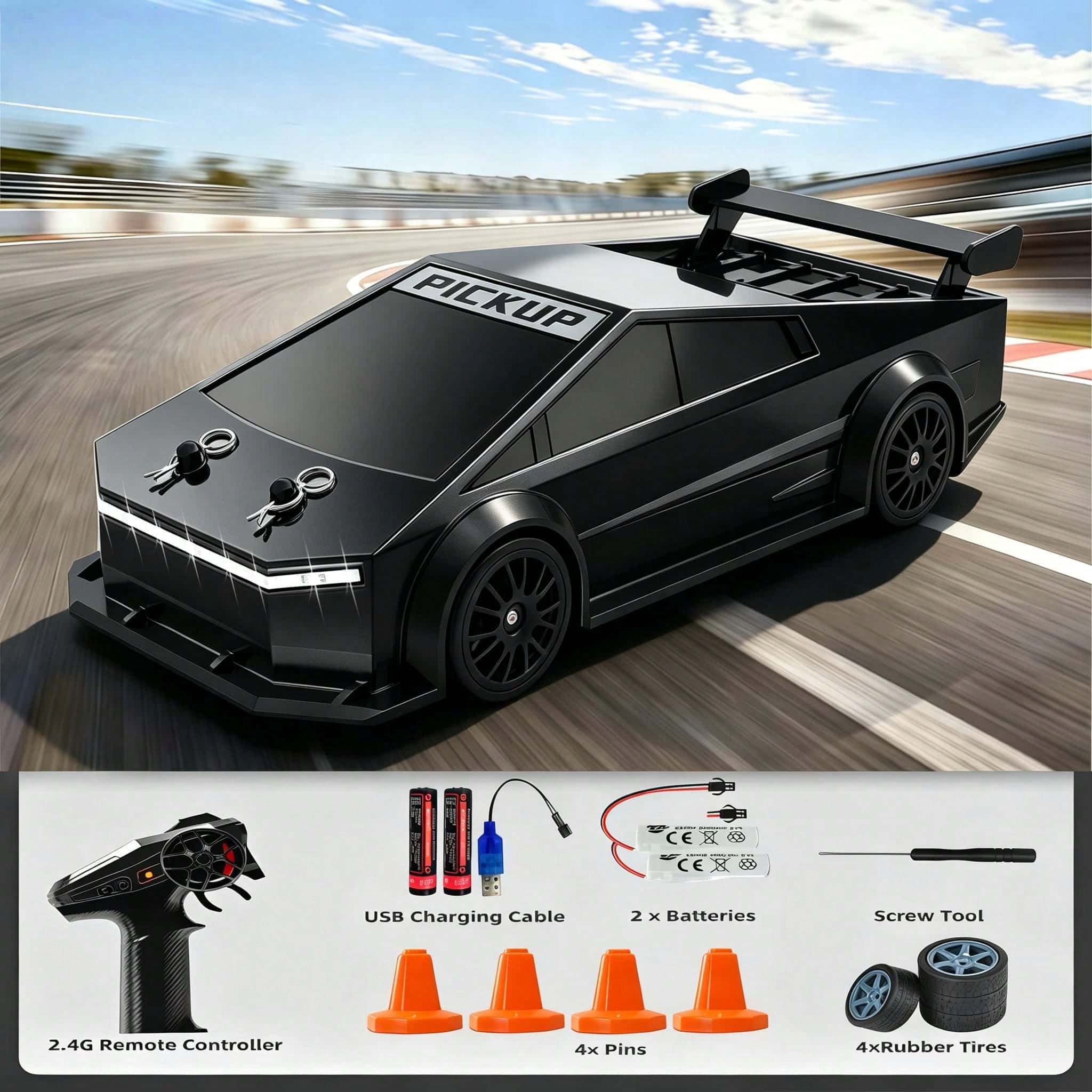 1:24 스케일 4륜 구동 RC 드리프트 카 – 미래  - Rc Drift Car 1 24 Scale 4Wd 리뷰 및 가격