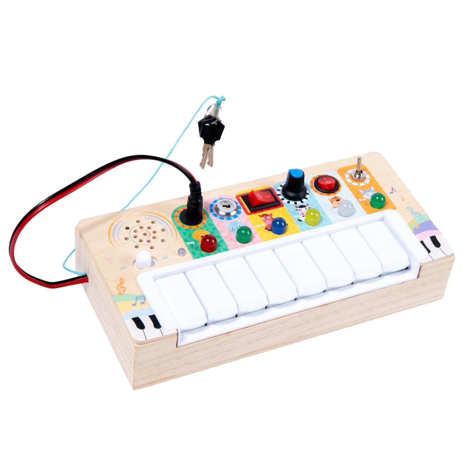유아용 활동 보드, 나무 스위치 피아노, DIY 액세서 - Montessori Wooden Busy Board Toddler 리뷰 및 가격