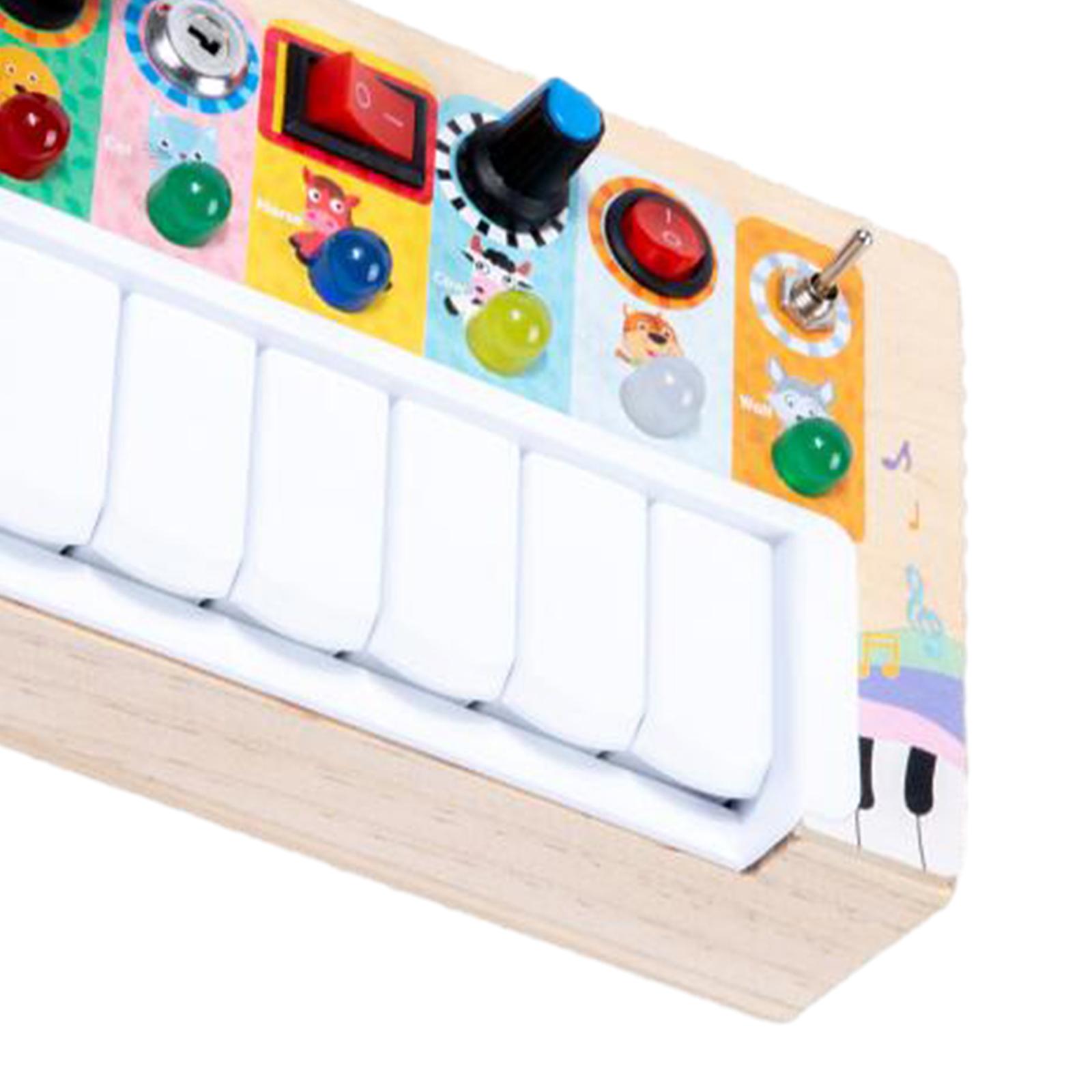 유아용 활동 보드, 나무 스위치 피아노, DIY 액세서 - Montessori Wooden Busy Board Toddler 리뷰 및 가격