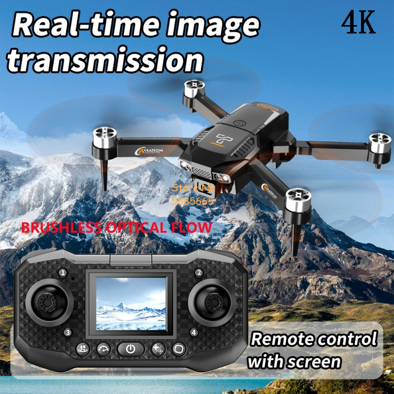 듀얼 카메라 광학 흐름 브러시리스 와이파이 FPV 스크 - Fpv Brushless Rc Drone 4K 리뷰 및 가격