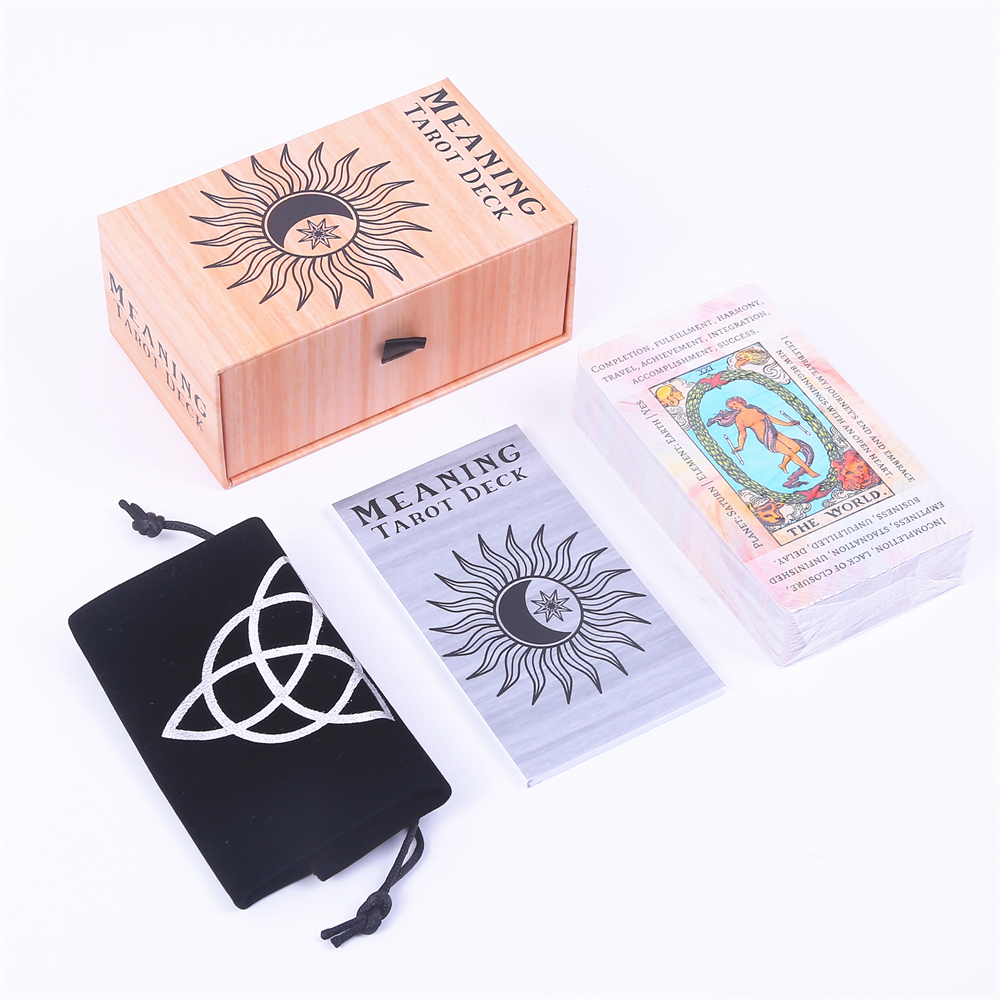 슬라이딩 리지드 선물 상자, 타로 카드, 키워드가있는  - Tarot Cards Deck With Guidebook 리뷰 및 가격