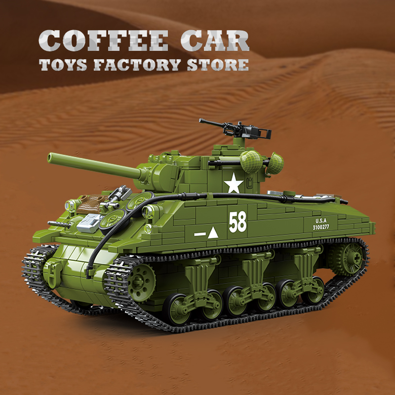 M4A3 중형 탱크 빌딩 블록 T34/76 장갑차 브릭 - Lego Compatible Military Tank 리뷰 및 가격